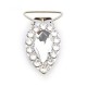 Pear number clip with Rhinestones