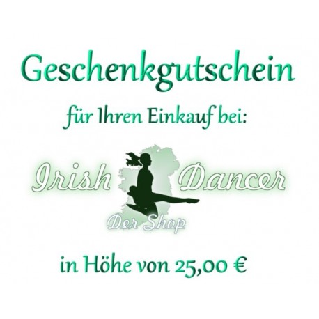 Geschenkgutschein 25,00 Euro