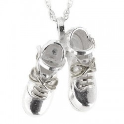 Jig Shoe´s (Paar) Anhänger & Kette, Silber