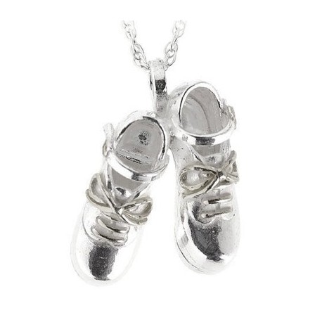 Jig Shoe´s (Paar) Anhänger & Kette, Silber