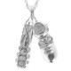 Mix: Jig Shoe / Softshoe Anhänger & Kette, Silber