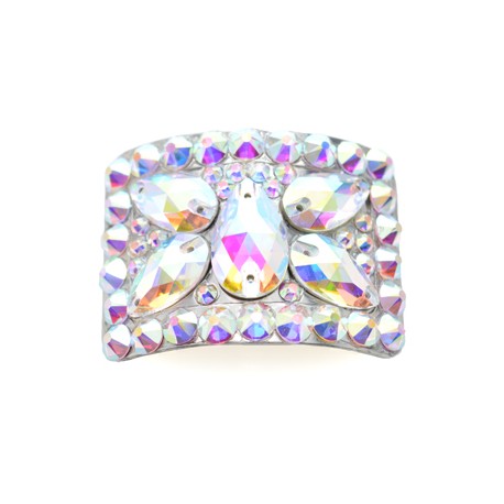 Diamante Buckles Butterfly Design Clear Crystals